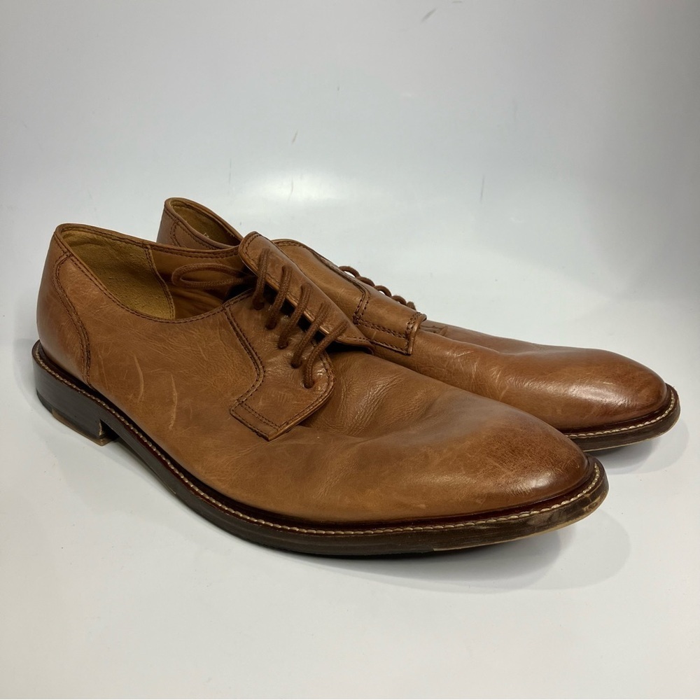 Public opinion tan leather Oxford shoes size 12